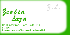 zsofia laza business card